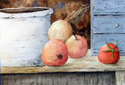 Apple Chutney original watercolor painting